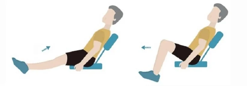 seated knee to chest