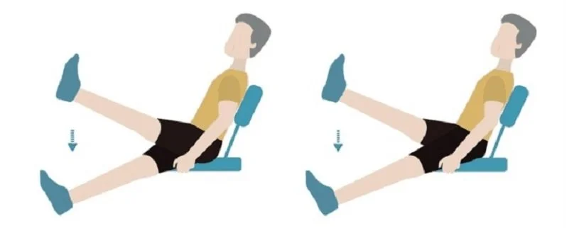 seated leg exercises for seniors with pictures: extended leg raises