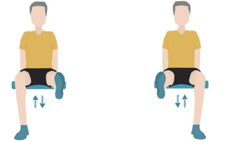 sitting knee extensions