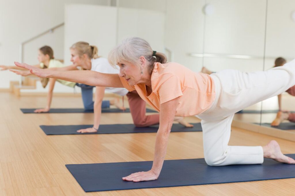 fun exercises for seniors: yoga