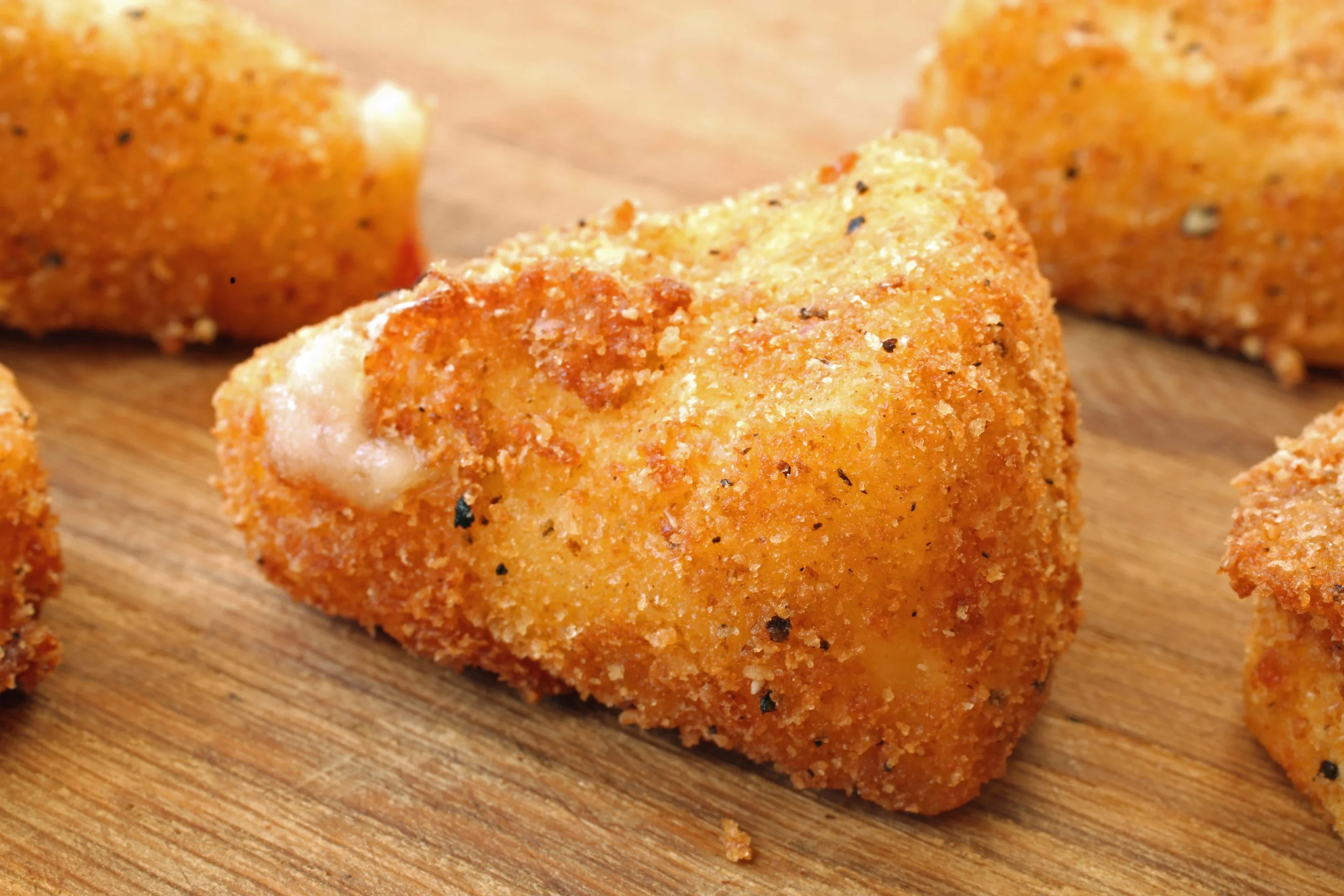 finger foods for parkinson's: fried cheese