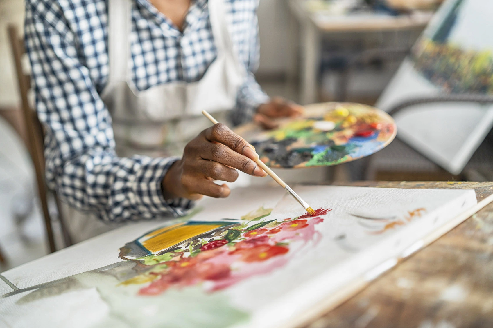 benefits of painting for seniors with dementia