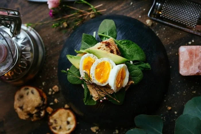 raw or half cooked eggs