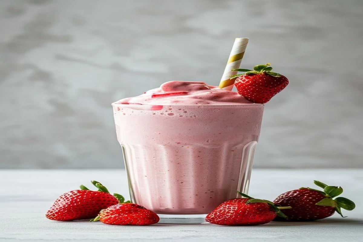 high-calorie smoothies with strawberry for elderly weight gain
