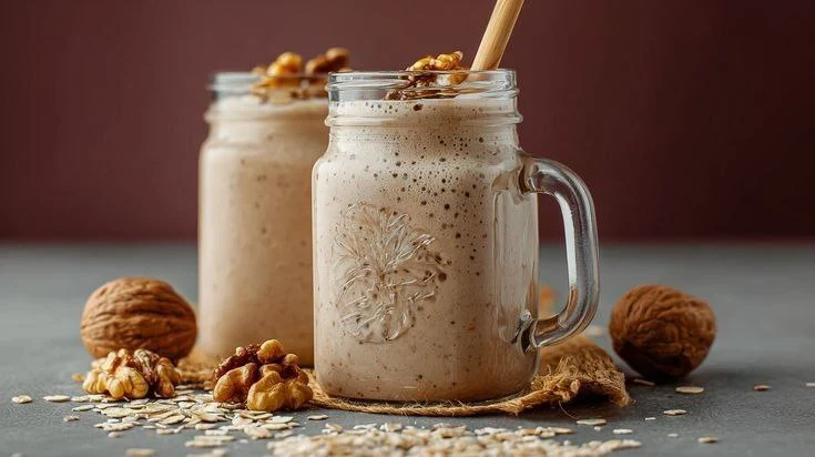 high-calorie smoothies with walnuts for elderly weight gain