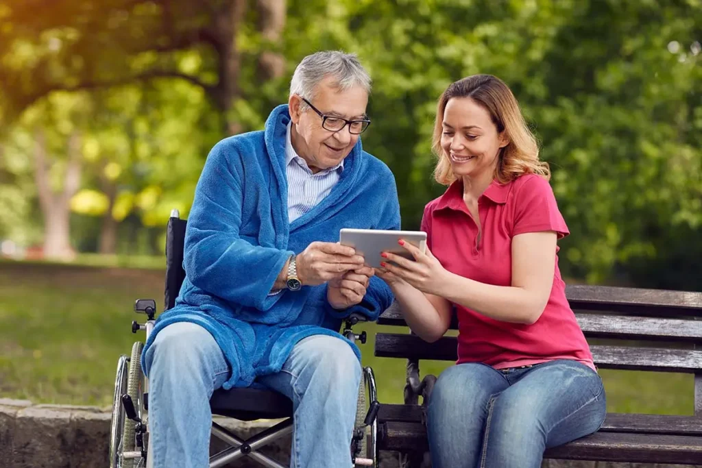 how to teach a senior to use a tablet