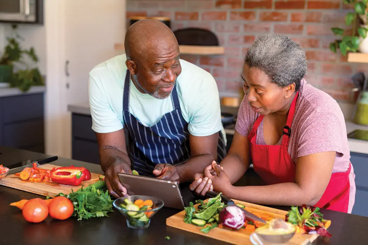 reduced calorie needs and increased nutrient needs